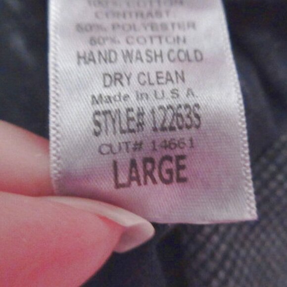 Y2K Vtg VOCAL Studded ARROWS Tunic TOP Size L ACID WASH Sharkbite THERMAL Grunge - Picture 6 of 11